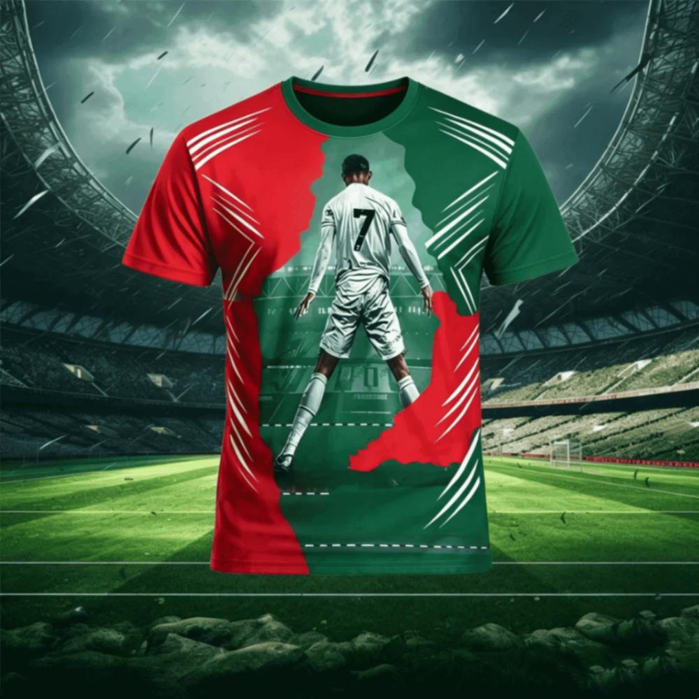 Football Jersey Men's Ronaldo Casual Daily Sports Quick Dry Top