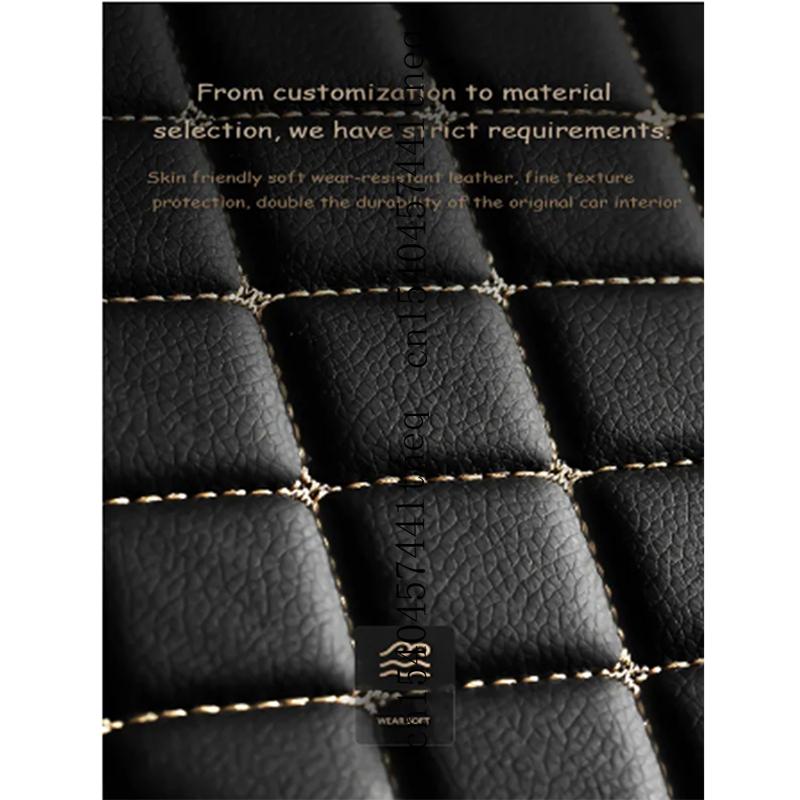 1pc Car PU Leather Trunk Mat Rear Liner Cargo For Toyota Avalon XX50 2018-Present Waterproof Carpet Tray Protector Accessoryy