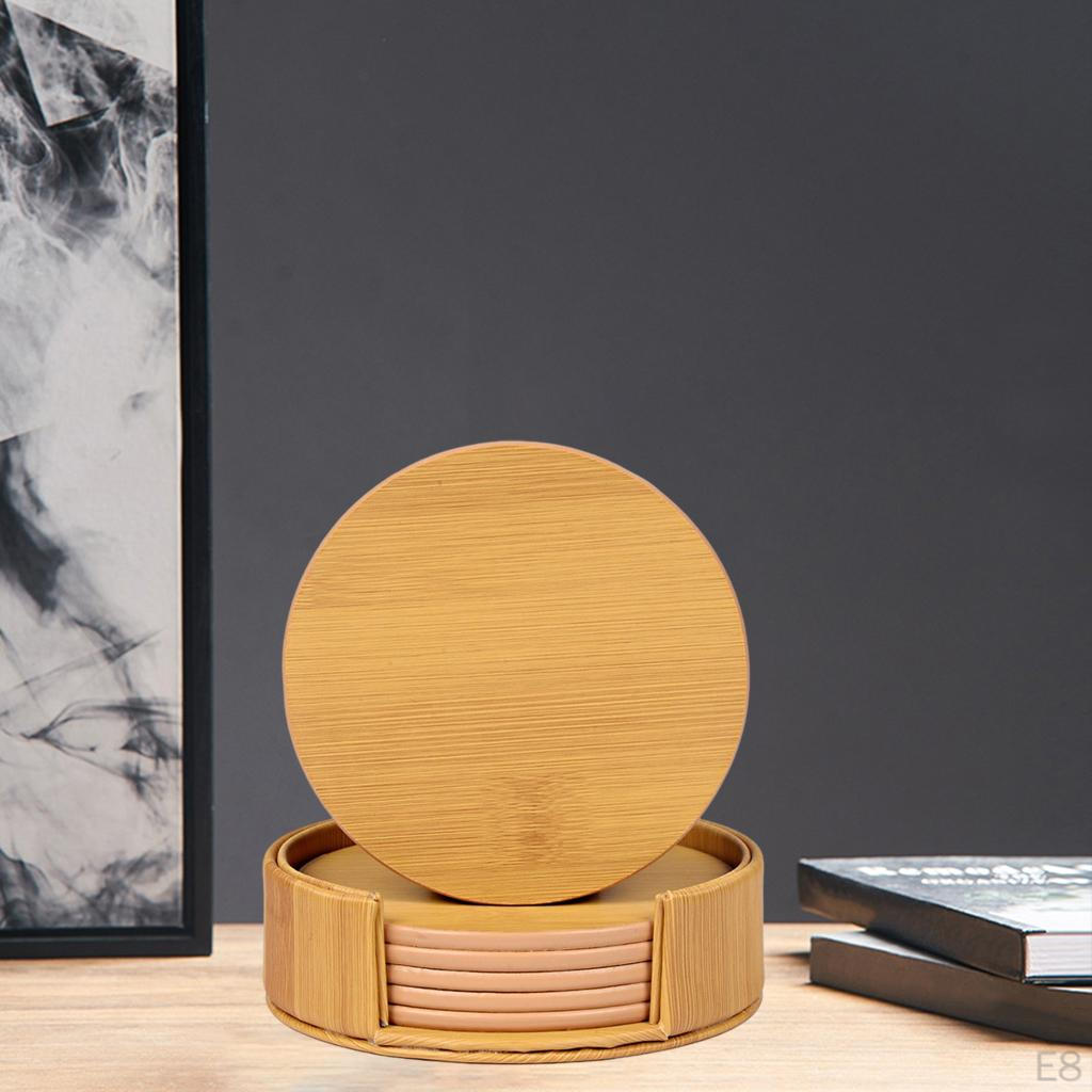 Sottobicchieri per Bevande con Portabicchieri Set da 6 Tappetini per Tazze da Bevanda Decorazione Cucina