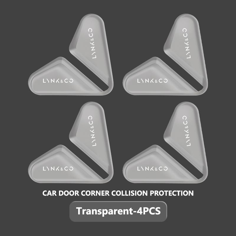 2/4pcs Car Door Corner Anti-Collision Cover Protector Stickers For LYNK&CO 01 Phev 02 03+ 05 06 09 EM-P PHEV 09 MHEV