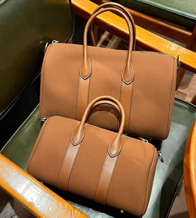 

2025 Новый Стиль Натуральная Кожа Женская Сумка Верхний Слой Воловья Кожа Плетеная Овечья Кожа Вощеная Нить Волна Элемент Сумка-Тоут Кросс-Граница 29x12.5x15.5cm коричневый