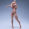 Scale Female Action Figure Art Model Doll with Ball Jointed Flexible Body for and Customization 1/12 - Drawing, Collecting, (Black Skin)