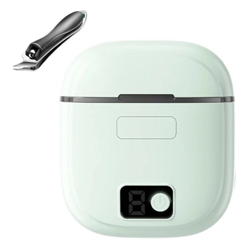 

Professional Nail Trimmer Kit Includes Electric Grinder Automatic LED Light Storage Case And Nail Nipper зелений