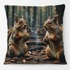European Fashion Leopard Rabbit Fox Tiger Smoking Lion Animals Portrait Cushion Covers Pillowcase For Sofa