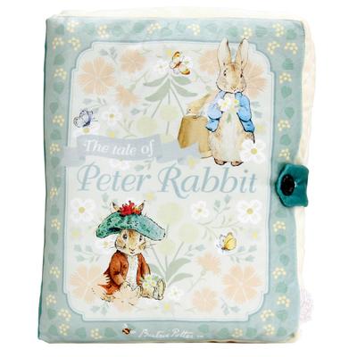 Merry Night Peter Rabbit™ Cushion, Book-shaped "Fave" Approx. 26 X 33 X 12 Cm Can Be Used As a Picture Book or Opened, 2-way, Fluffy and Soft Touch, L