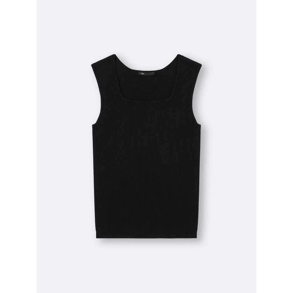 GU by Uniqlo Rib Knit Square Neck Tank Top Model