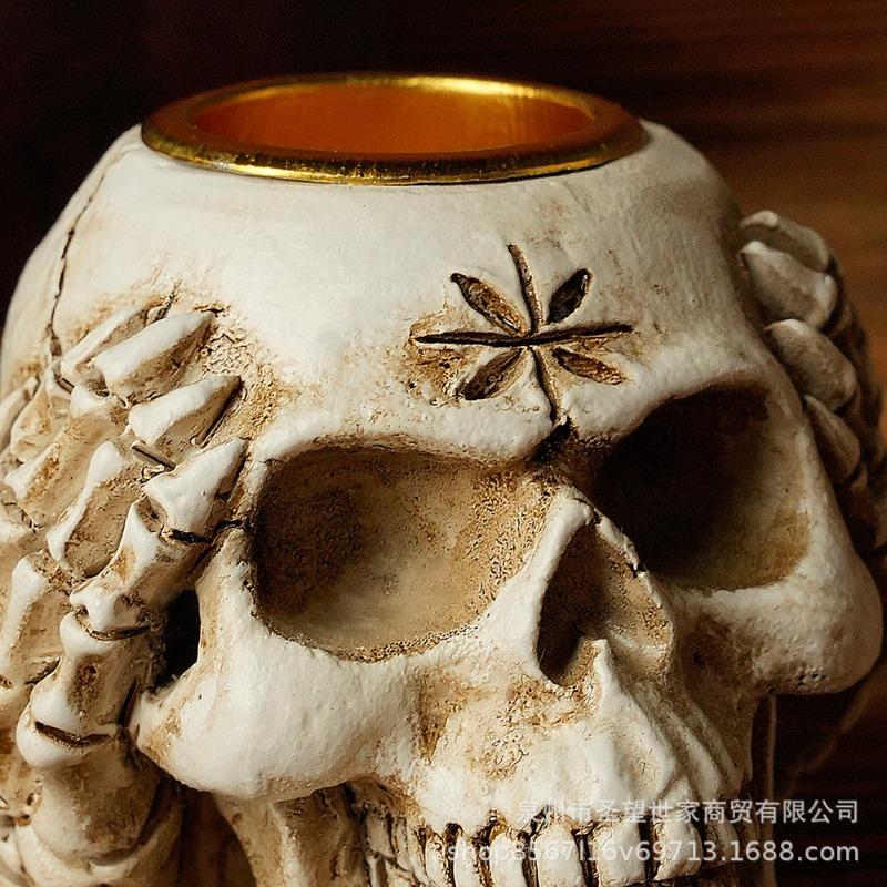 New Creative Personality Do Not Hear Do Not Say Resin Ornaments Halloween Skeleton Ghost Festival Atmosphere Decorations