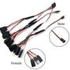 5PCS Male Female Connector SM3P Terminal Connection Wire Splitter Wire  Model Accessories