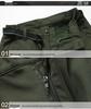 In Stock Men's Quick-Dry Winter Outdoor Multi-Pocket Ski Pants, Plus Velvet Thick Straight-Leg Windproof Long Pants