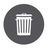 Recycle and Trash Sticker Vinyl Modern Logo Symbol To Organize Trash Cans or Garbage Containers and Walls Small Green