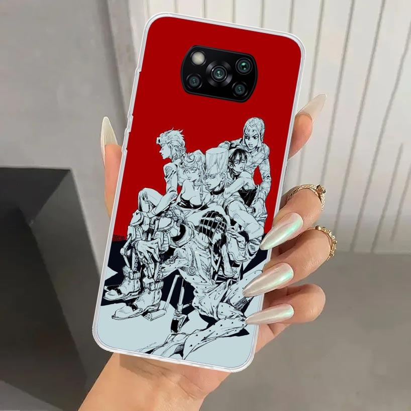 

Чехол для телефона JoJo s Bizarre Adventure Golden Wind для Xiaomi Poco X5 X6 X7 Pro F7 Ultra M7 Redmi 15 15C 13 13C 12 12C 10 10A 10C 9 9 Xiaomi Poco X6 Pro