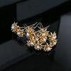 12pcs Fashion Baroque Bridal Headpiece U-Shaped Pin Pearl Flower Hairpin Women Hair Fork Coiled Hair Accessory Braided
