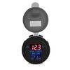 Waterproof 5V 2.1A Car Vehicle USB Port Charger Adapter Blue LED Voltage Monitor