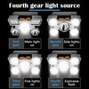 Fishing Camping Light 5*LED High Power Headlamp Super Bright Rechargeable  Long Distance Head Mounted Mining Lamp Flashlight