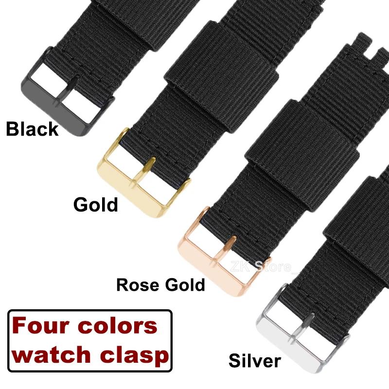 17mm 19mm 20mm Nylon Wristband Strap for Swatch Watchband Woven Canvas Fabric Band Men Military Sport Quick Release Watch Strap