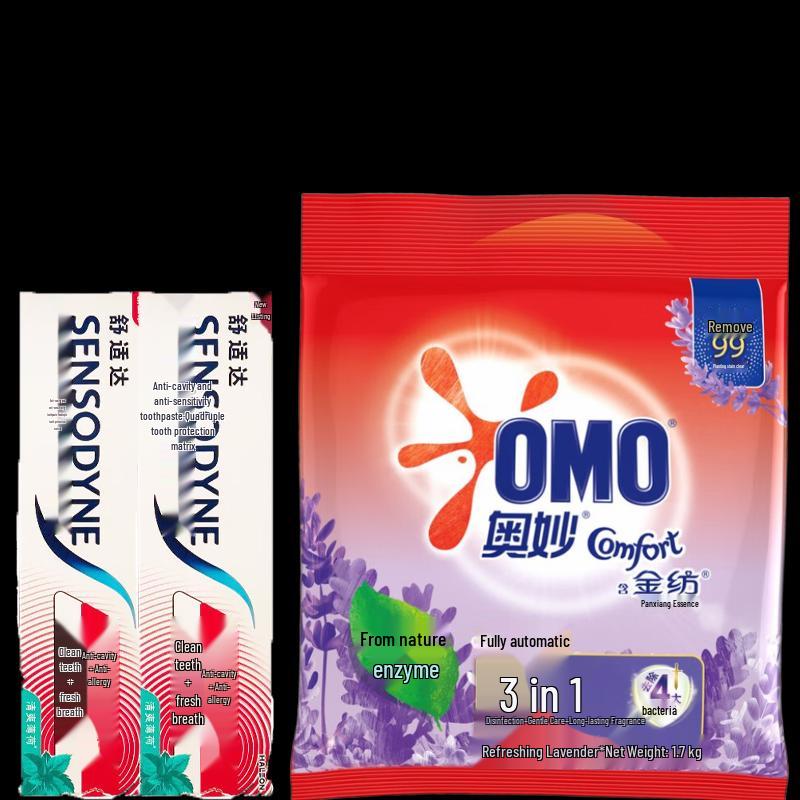 Sensodyne Toothpaste & OMO Laundry Detergent Bundle