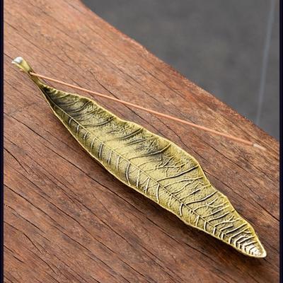 Colored Leaf Incense Holder ,large Size, Creative Incense Burner, Vintage Aromatherapy Ornament, Incense Burner And Incense Supplies
