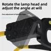 Linterna frontal LED multifuncional recargable por USB con sensor de movimiento y luz de advertencia