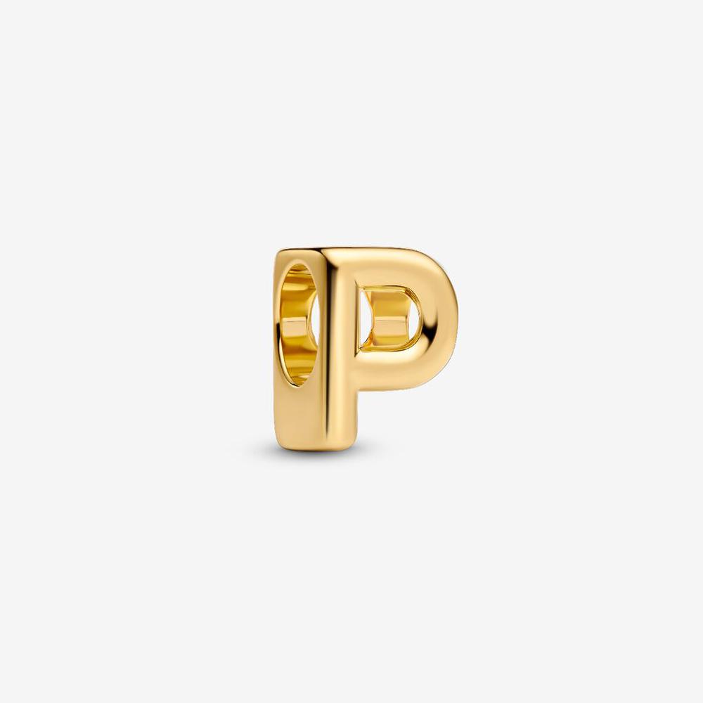 Brand New 26 Letters Ideal Designed For Authentic Original Beaded Bracelet High Quality Fine Jewelry Women's Copper Metal Pendant Bead Component Bead