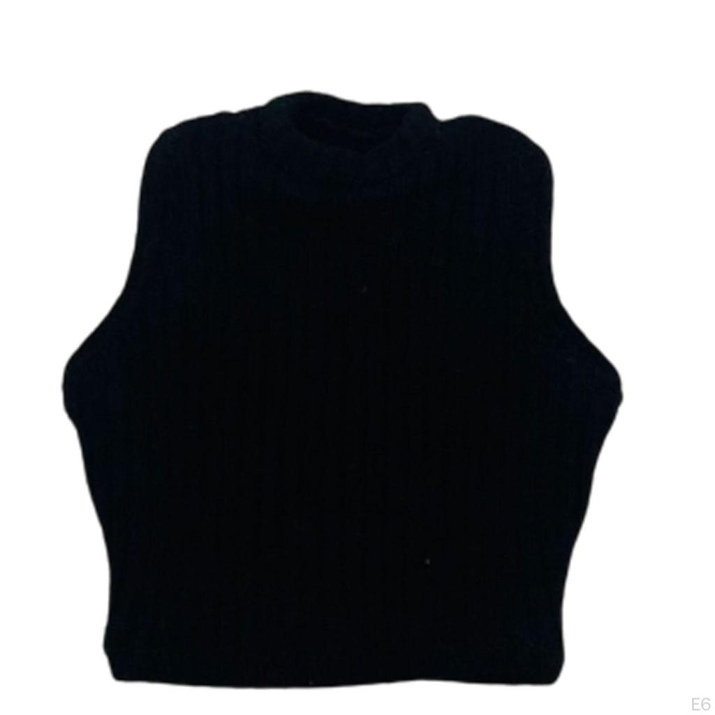1/6 Knitted Vest with Dressed Pants The Relaxed Basic Knitting Tank Top for 12 Inches