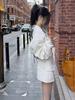 Korean-Style Women's Petite Two-Piece Set: Baseball Jacket & Short Skirt for Spring/Fall