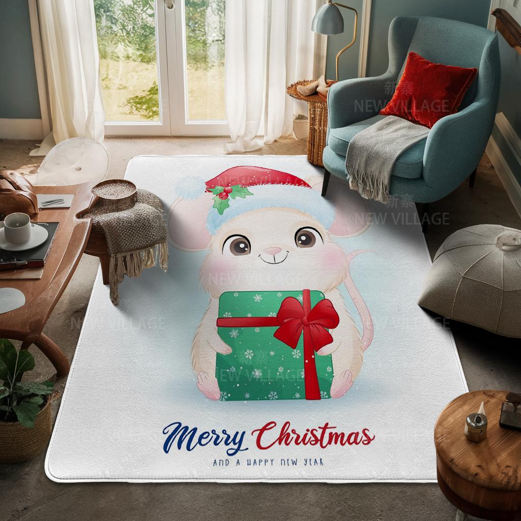 Koberec ke vchodu do domu Rohožka ke dveřím do domu Obývací pokoj Vana Koupelna Protiskluzové koberce s absorpcí vody vana Veselé Vánoce zima
