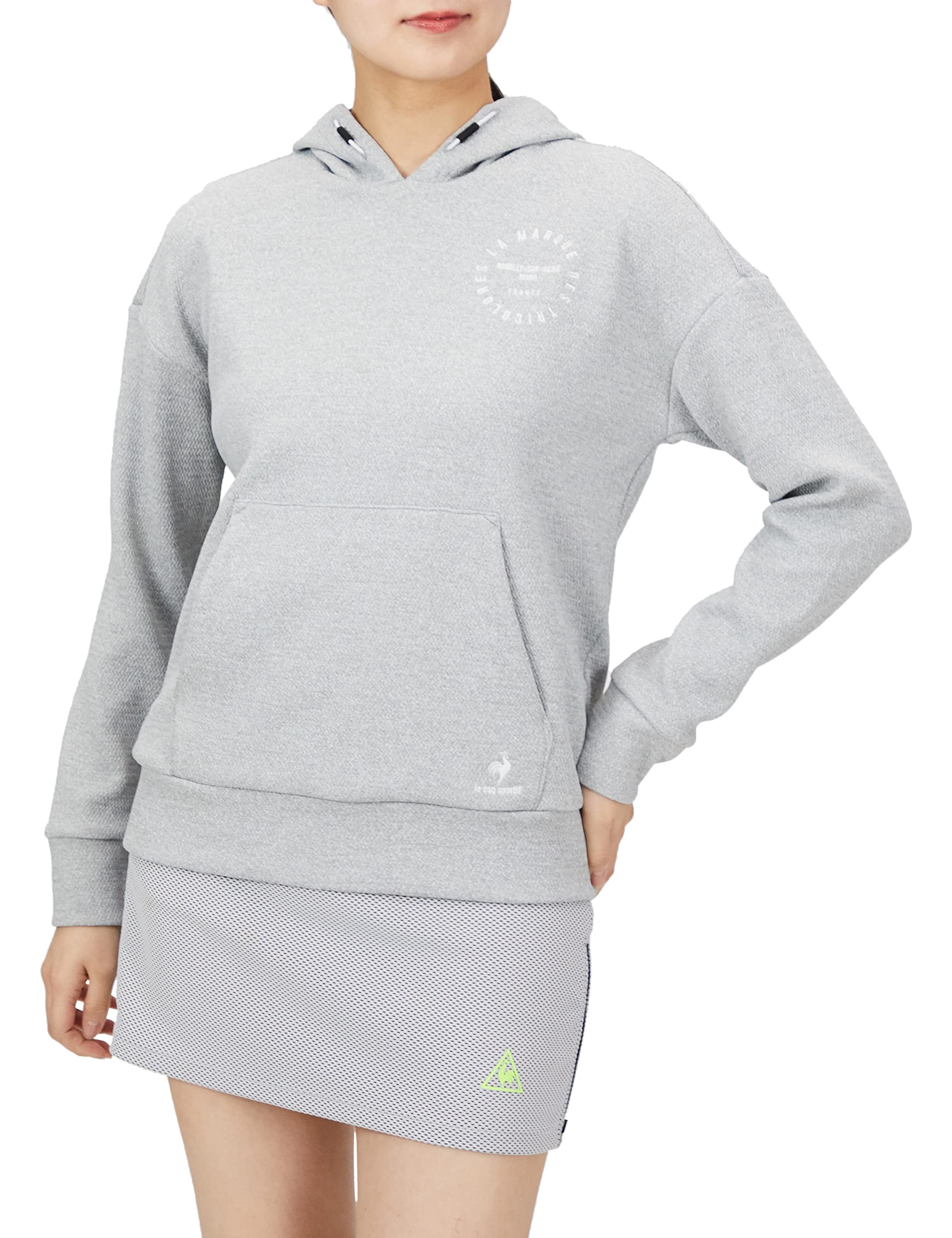 

Le Coq Sportif Golf 2022 Model Golf Top GY00 Size S Fall/Winter [Latte] Hoodie, Sweat-Wicking, Stretch, Women s, (Gray),