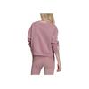 adidas Originals Logo Print Cropped Comfortable Breathable Pullover Sweatshirt Women Tops Purple-Red HC2027