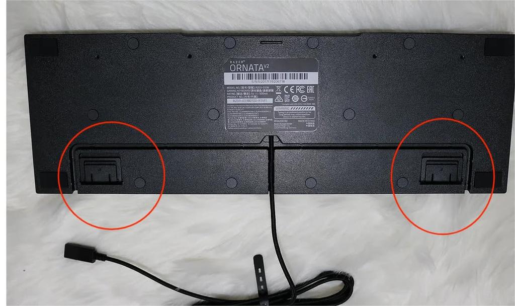 Tastatur-Kippfuß für Razer Cynosa V2 ORNATA V2 V3 Gaming-/Chroma-/Razer-Tastatur.