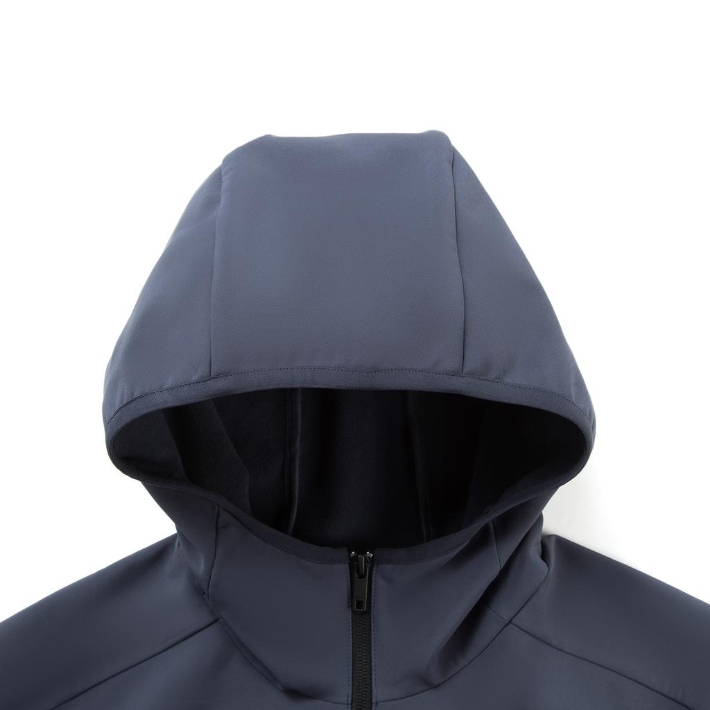 Li-Ning Fitness Series Sports Casual Simple Hooded Zipper Fleece Warm Comfortable Versatile Windbreaker Men Outerwear Navy-Blue AFDVE89-9