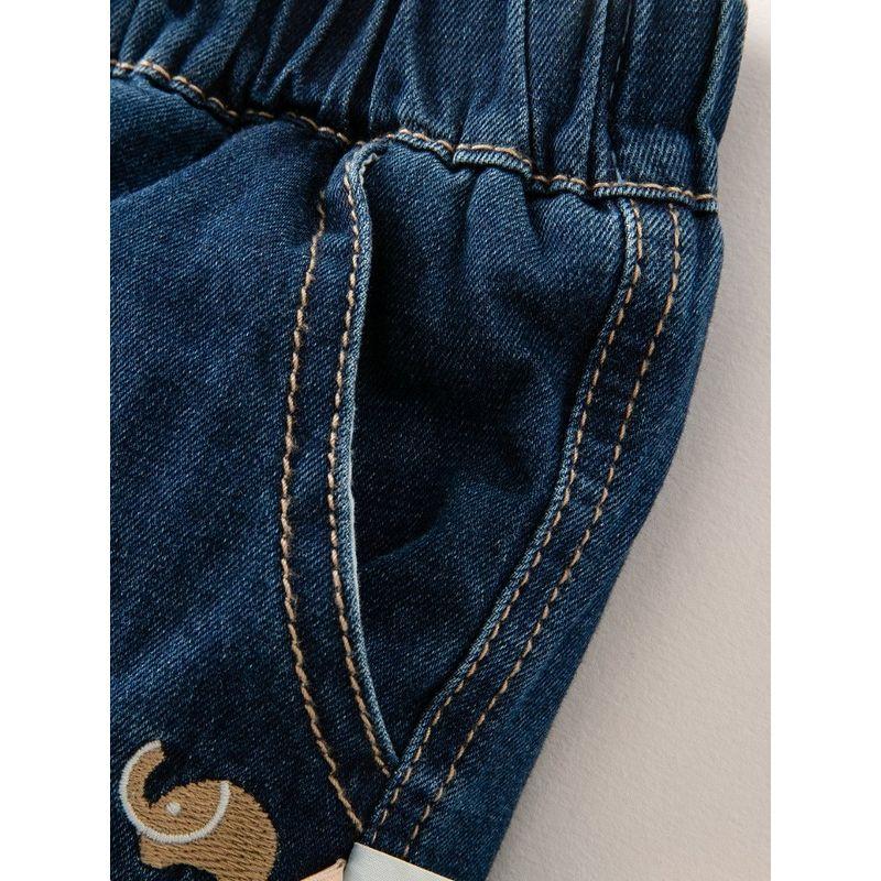 [Same Style As In Shopping Malls] David Bella Children's Pants 2026 Winter Boys' Casual Denim Cotton Pants with Quilted Thickening