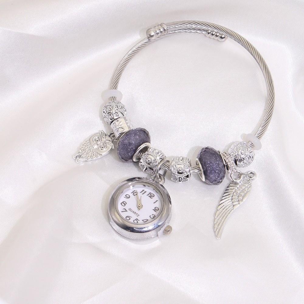 Elegant Beaded Watches Precise Quartz Watch Trendy Women's Bracelet Watches Birthday Gift