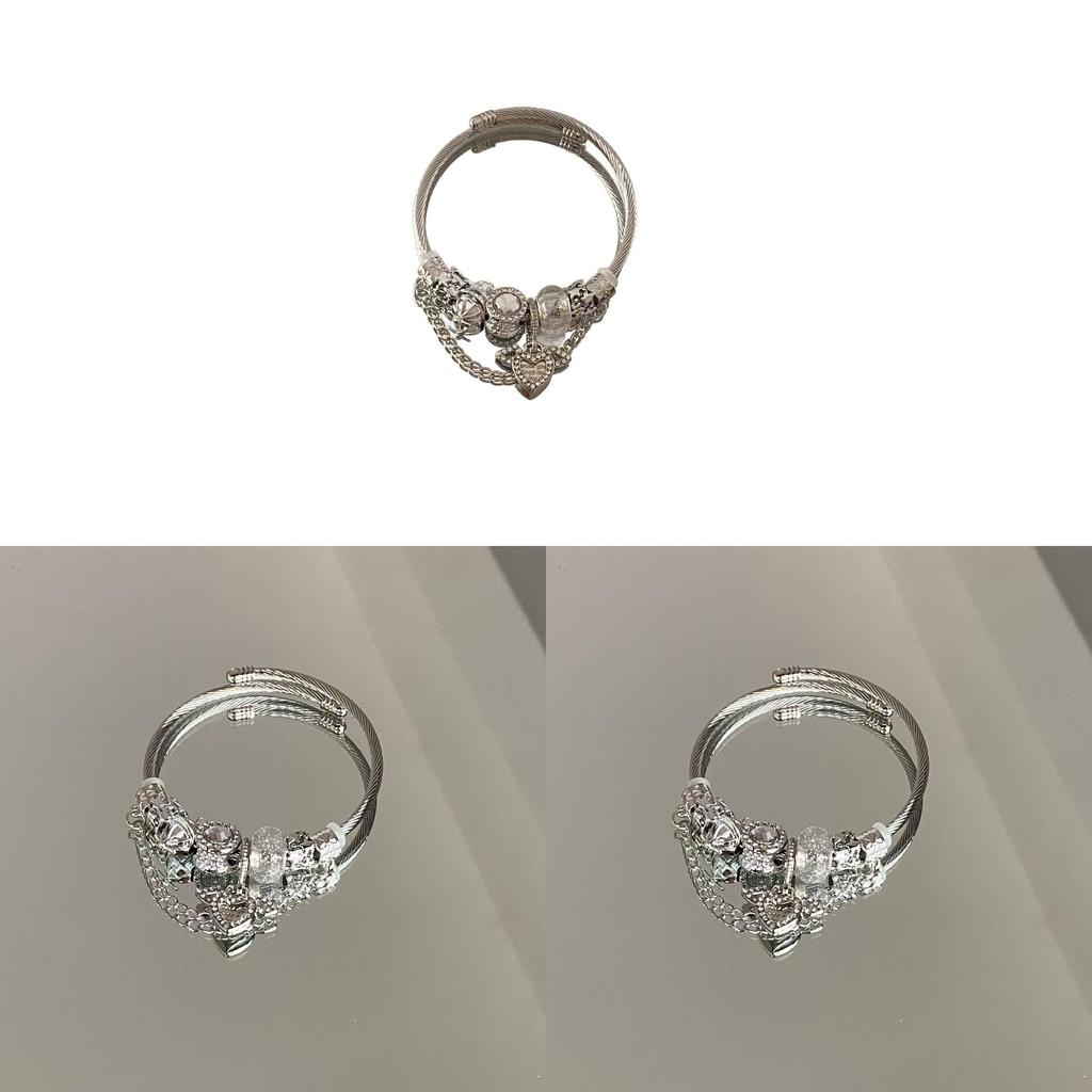Catena Mano Cupido a Forma di Cuore con Acciaio Inossidabile e Galvanica per Donne Idee Regalo