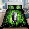 Anime Attack on Titan 3D Print Bedding Set Single Twin Full Queen King Size Bed Set Adult Kid Bedroom Bedding Gift029