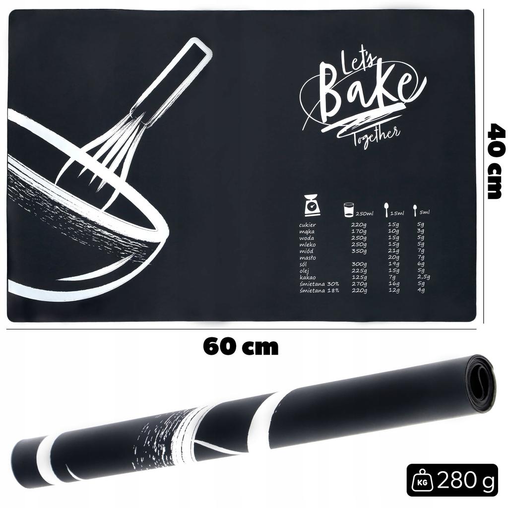 KADAX Stolnica Silikonowa Mata Kuchenna 60x40 cm