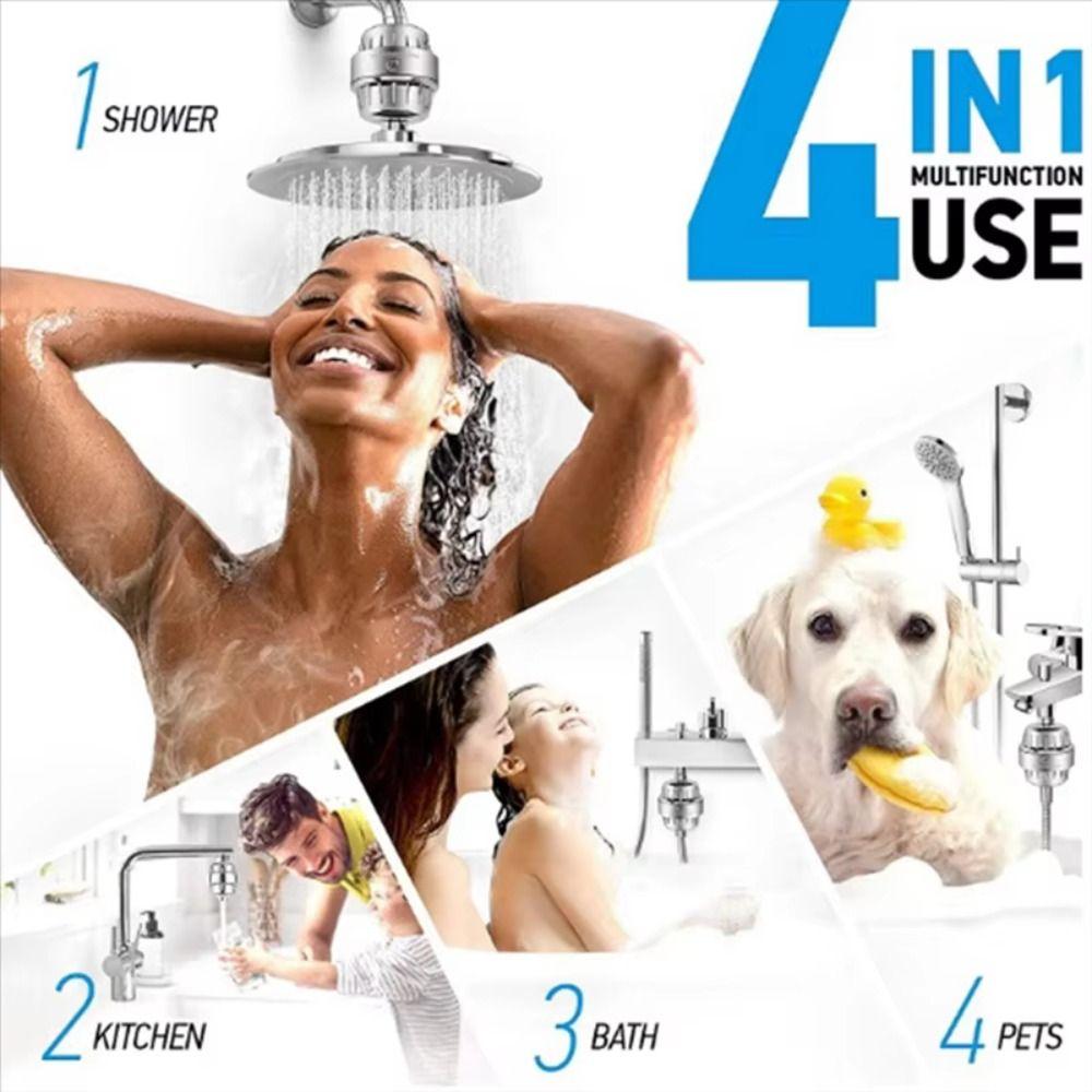 High-Efficiency Active Universal Purification Cartridge Showerhead Filter  Water Purification