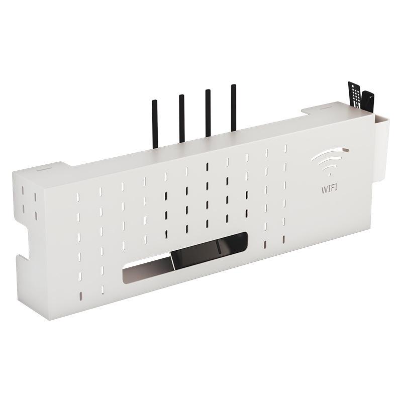 WiFi Wall TV Mount & Router Shelf - No-Punch Bracket Stand