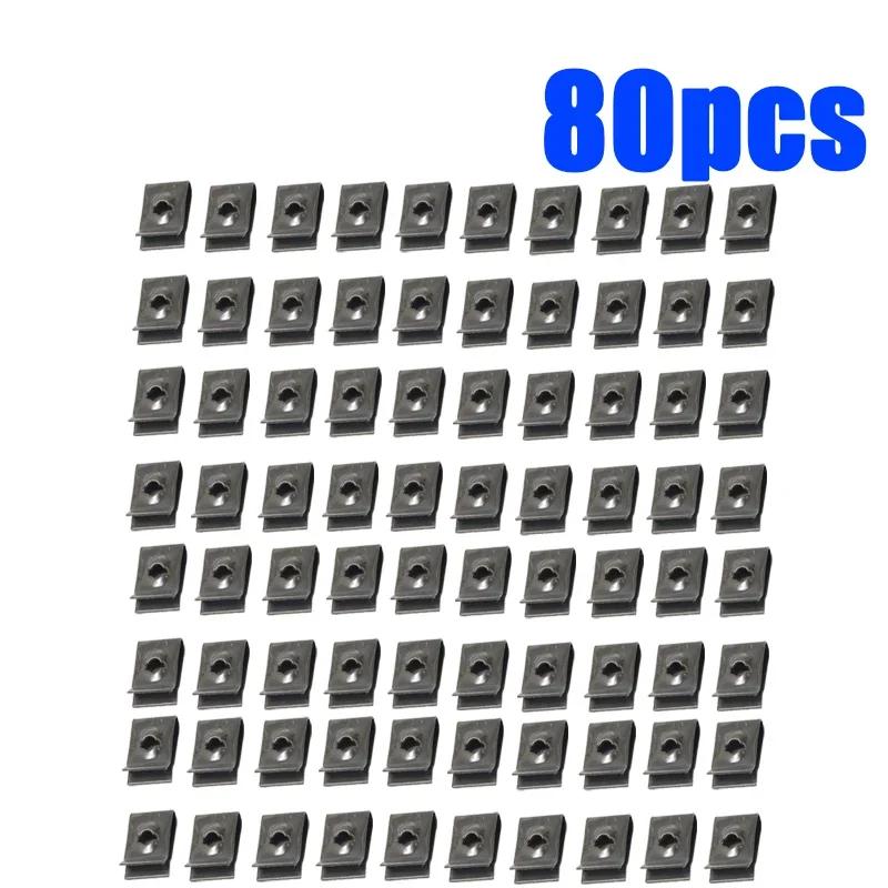 Car Screws U Clip Self Tapping Screw Base Universal Bumper Fender Trim Plate Rustproofing Fasteners Automotive Accessories