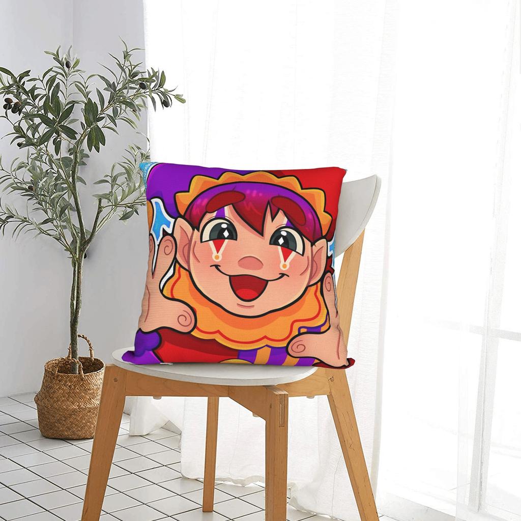 Hugh Morris Tomodachi Life Clown Pillowcase Polyester Cushion Cover Decorations  Pillow Case Cover Home Zipper 45X45cm