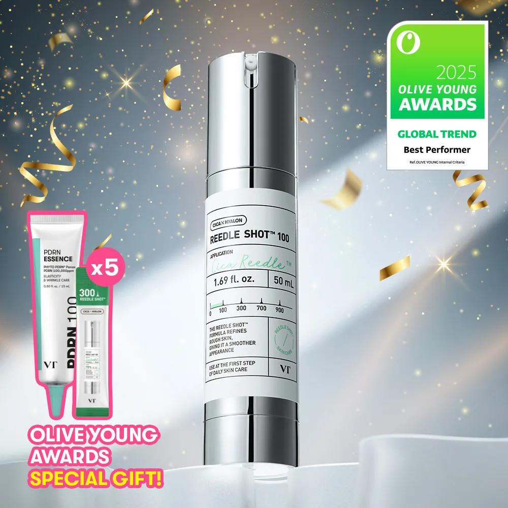 VT Reedle Shot 100 Essence 50ml (+Reedle Shot 300 1ml*5+PDRN Essence 100 15ml)
