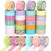 Masking Tape Cute 24 Rolls Set 5m Roll Washi Decorative DIY Gift Wrapping 15mm Width (colorful)