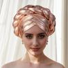 African Turban Cap Headdress Women Headtie Hat Hair Accessories Arab Wrapped Muslim Hijab