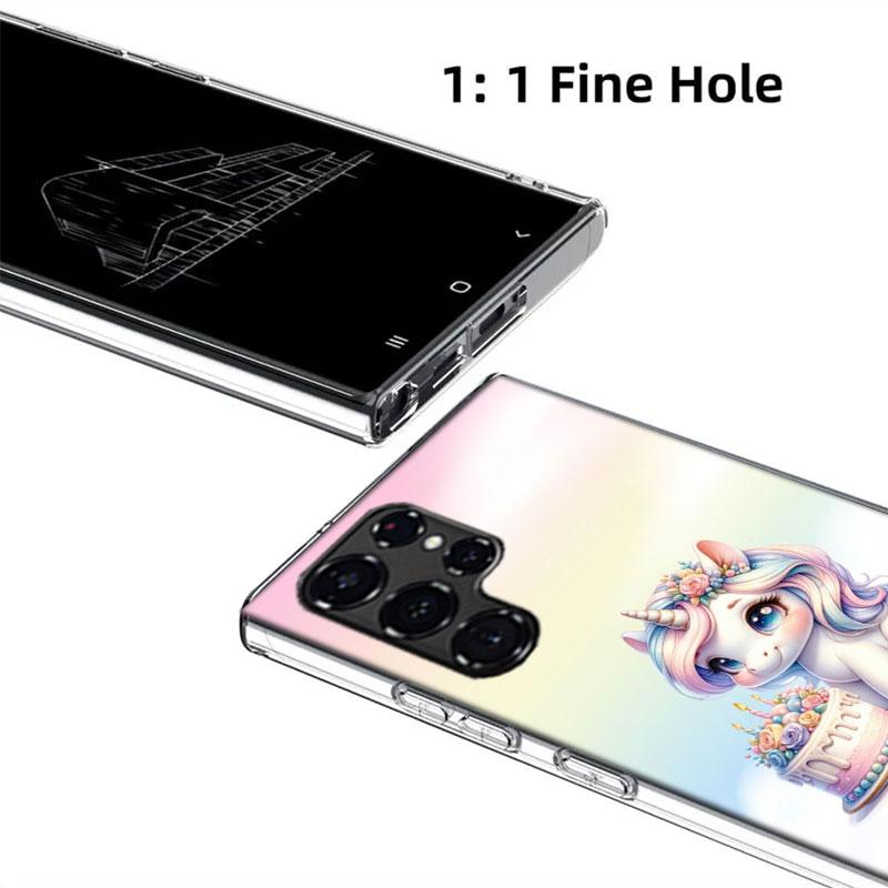 Cute Unicorn Baby Cases Phone Case for Samsung Galaxy S26 Ultra S25 Edge S24 S23 FE S21 Plus S20 S22 Cover TPU Capa Shell Shockp
