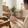 Flower Pattern Makeup Mirror With Stand Compact Flower Pattern Mirror  Travel