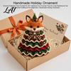 DIY Yarn Knitting Projects Animal Christmas Tree Crochet Kit Highland Cow Cute Handmade Holiday Ornament Dachshund Cat Crafting Kit for Beginners,