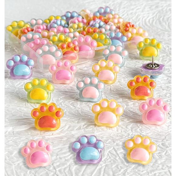 30Pcs Push P,Decorative Push Pin,Cute Thumb Tacks Cute Office Decor for Cork Board Bulletin Board,Desk Accessories Aesthetic,Classroom Decor,Business