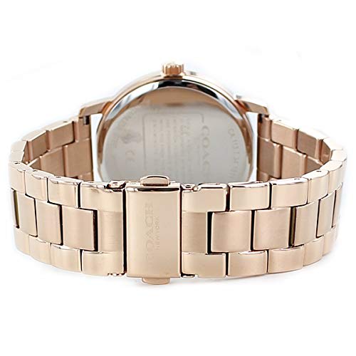 Coach Women's Grand Crystal Pink Gold Bracelet Watch 14502929