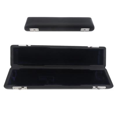 Portable 16 Holes Flute Storage Bag Carry Case Universal PU Leather Flute Case Black Box Cover
