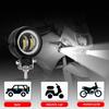 2PCS Waterproof Round Angel Eyes LED light Portable Spotlights Motorcycle Offroad Truck Driving Car  Boat Work Light
