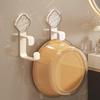 Punch-Free Wall-Mounted Bathroom Basin Storage Rack and Hook